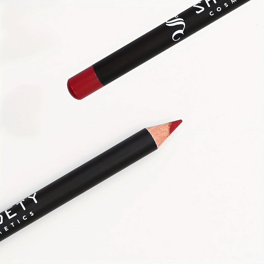 12 Color Matte Lipstick Pen Lip Liner Set