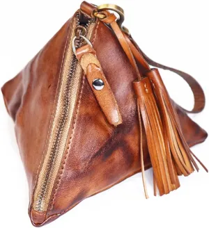 1PCS Genuine leather - Retro Medieval - Cowhide Purse Coin Purse Coin Pouch Coin Holder Change Purse for Women & Men Wristlet Wallets for Women Keychain Wallet Mini Wallet (Brown)