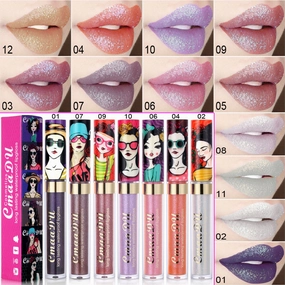 2024 CmaaDu Magic Glitter Waterproof Lasting Lip Gloss