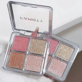 4 Color Face Highlighter Palette Illuminator