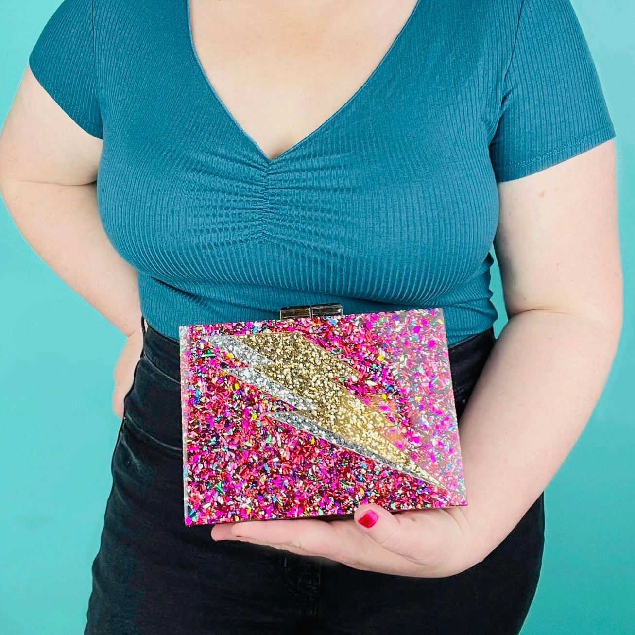 Acrylic Clutch by Betsy Dare
