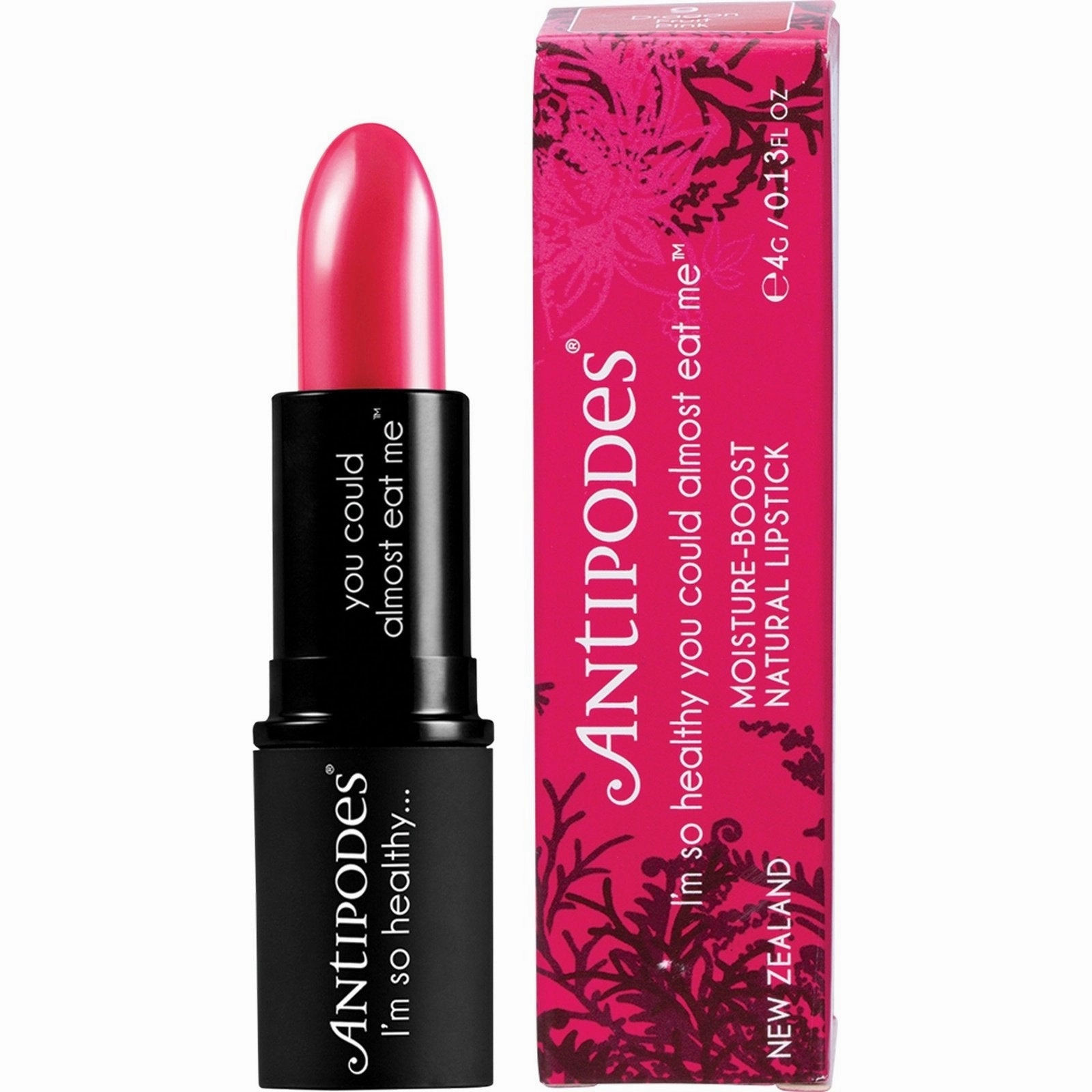 Antipodes Moisture-boost Natural Lipstick Dragon Fruit Pink 4g