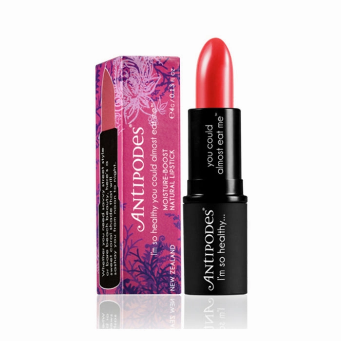 Antipodes Moisture-boost Natural Lipstick South Pacific Coral 4g