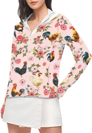 Belidome Long Sleeve Sun Shirt Women UV Protection Hoodie Summer Outdoor Athletic Jacket with Pockets Thumb Holes S-2XL