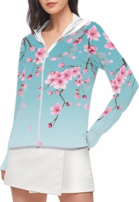 Belidome Shirts for Women UPF 50  Sun Jacket Long Sleeve UV Protection Hooded Summer Sunscreen Clothing Size S-2XL