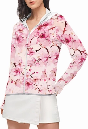 Belidome Zip Up Sun Shirt Women Long Sleeve UV Protection Cooling Jacket with Hood Pockets Lightweight Size S-2XL