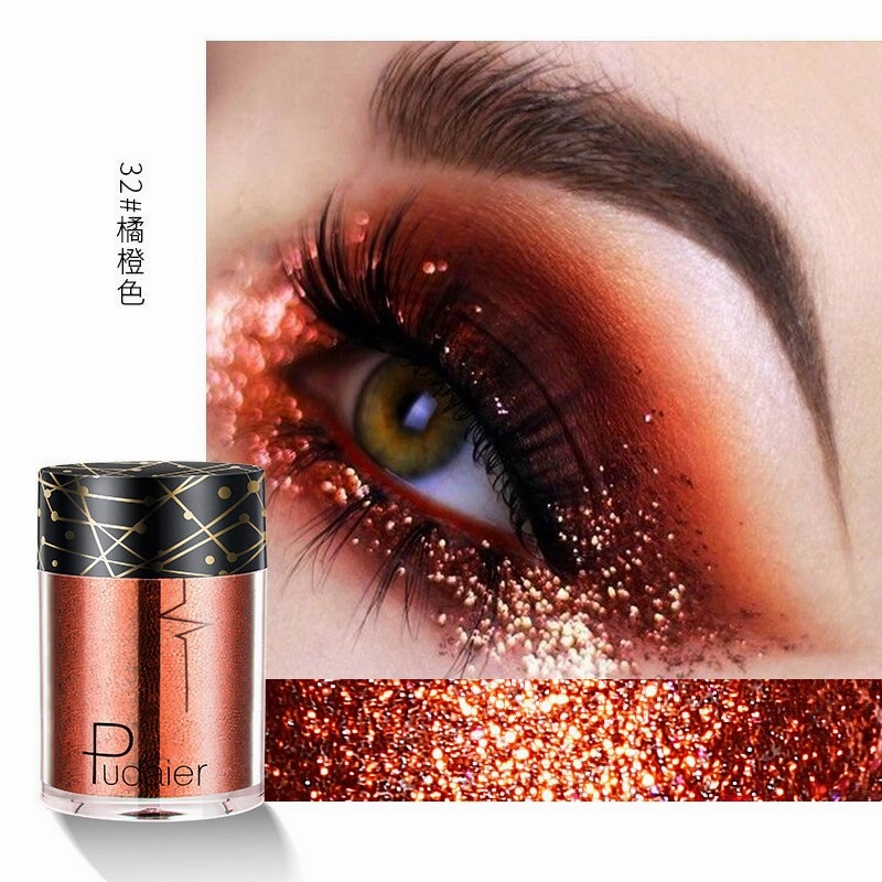 Beyprern 36 Colors Glitter Eyeshadow Waterproof Metallic Diamond Eyeshadow Palette Prismatic Powder Pigment Eye Makeup Cosmetic TSLM2