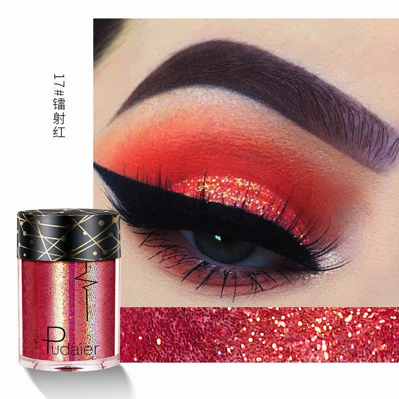 Beyprern 36 Colors Glitter Eyeshadow Waterproof Metallic Diamond Eyeshadow Palette Prismatic Powder Pigment Eye Makeup Cosmetic TSLM2