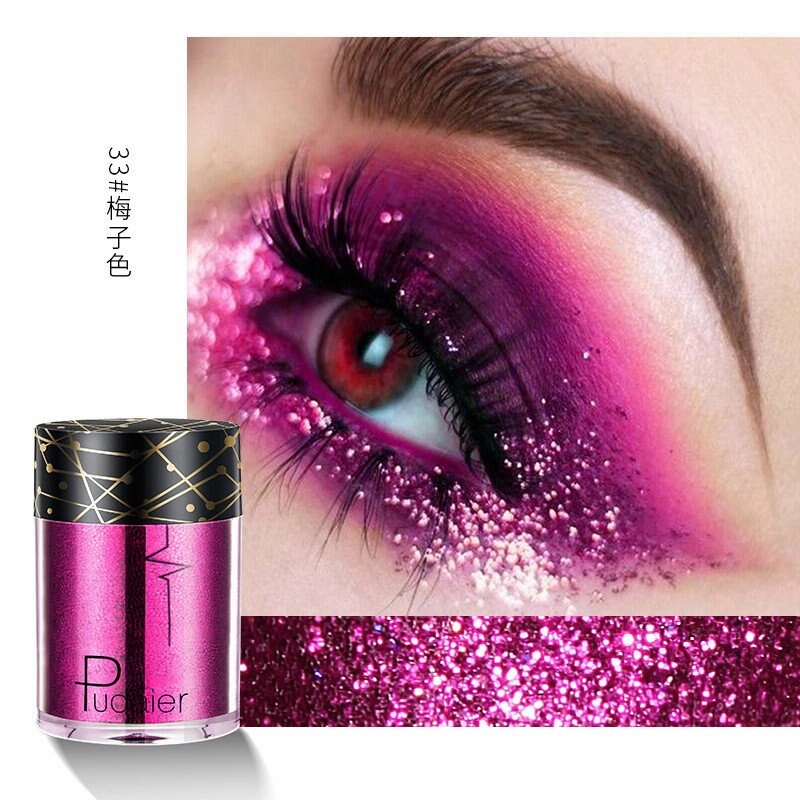 Beyprern 36 Colors Glitter Eyeshadow Waterproof Metallic Diamond Eyeshadow Palette Prismatic Powder Pigment Eye Makeup Cosmetic TSLM2