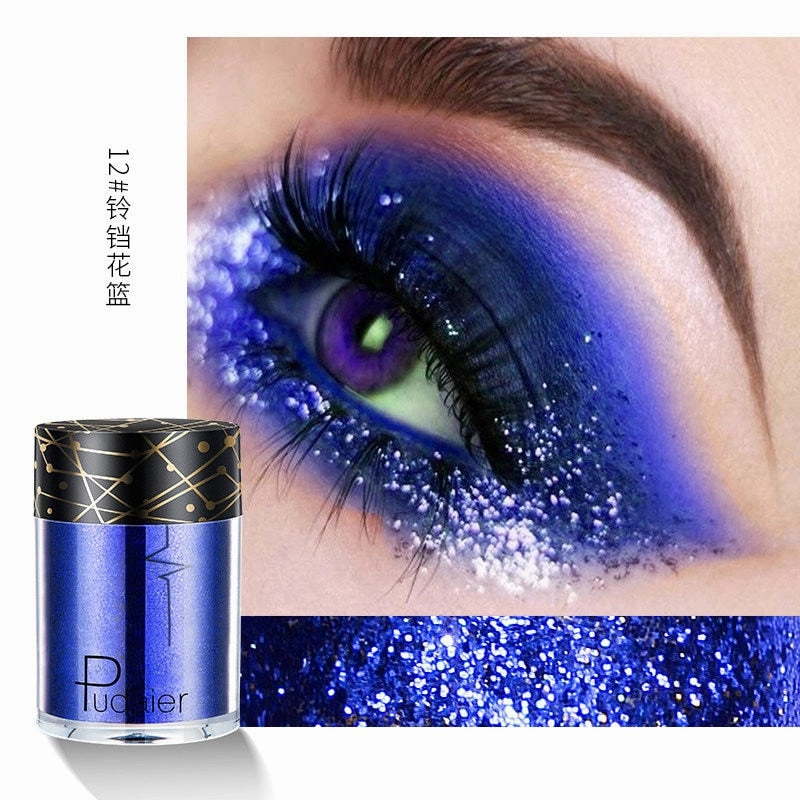 Beyprern 36 Colors Glitter Eyeshadow Waterproof Metallic Diamond Eyeshadow Palette Prismatic Powder Pigment Eye Makeup Cosmetic TSLM2