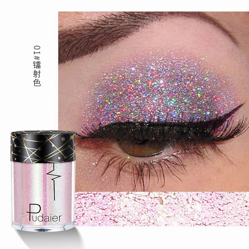 Beyprern 36 Colors Glitter Eyeshadow Waterproof Metallic Diamond Eyeshadow Palette Prismatic Powder Pigment Eye Makeup Cosmetic TSLM2