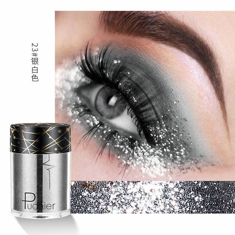 Beyprern 36 Colors Glitter Eyeshadow Waterproof Metallic Diamond Eyeshadow Palette Prismatic Powder Pigment Eye Makeup Cosmetic TSLM2