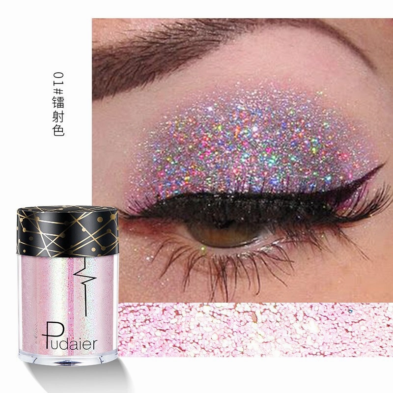 Beyprern 36 Colors Glitter Eyeshadow Waterproof Metallic Diamond Eyeshadow Palette Prismatic Powder Pigment Eye Makeup Cosmetic TSLM2