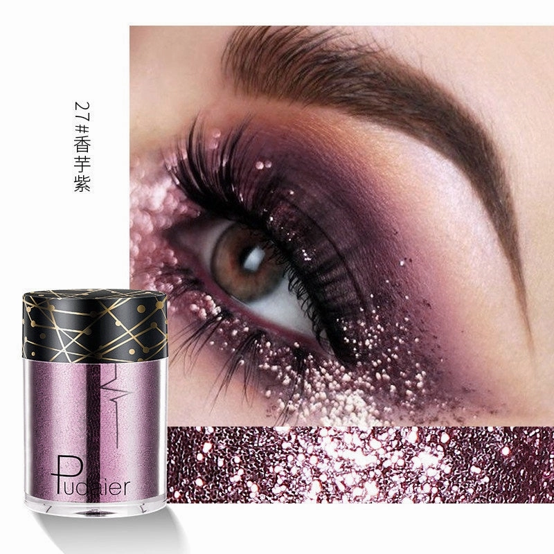 Beyprern 36 Colors Glitter Eyeshadow Waterproof Metallic Diamond Eyeshadow Palette Prismatic Powder Pigment Eye Makeup Cosmetic TSLM2