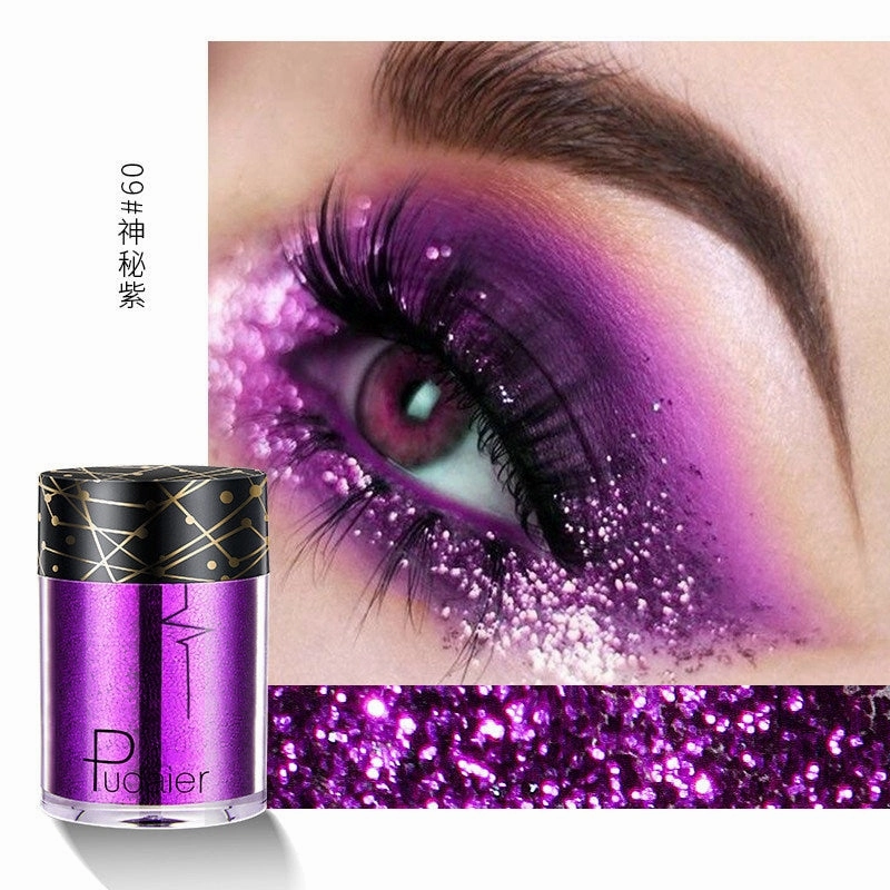 Beyprern 36 Colors Glitter Eyeshadow Waterproof Metallic Diamond Eyeshadow Palette Prismatic Powder Pigment Eye Makeup Cosmetic TSLM2