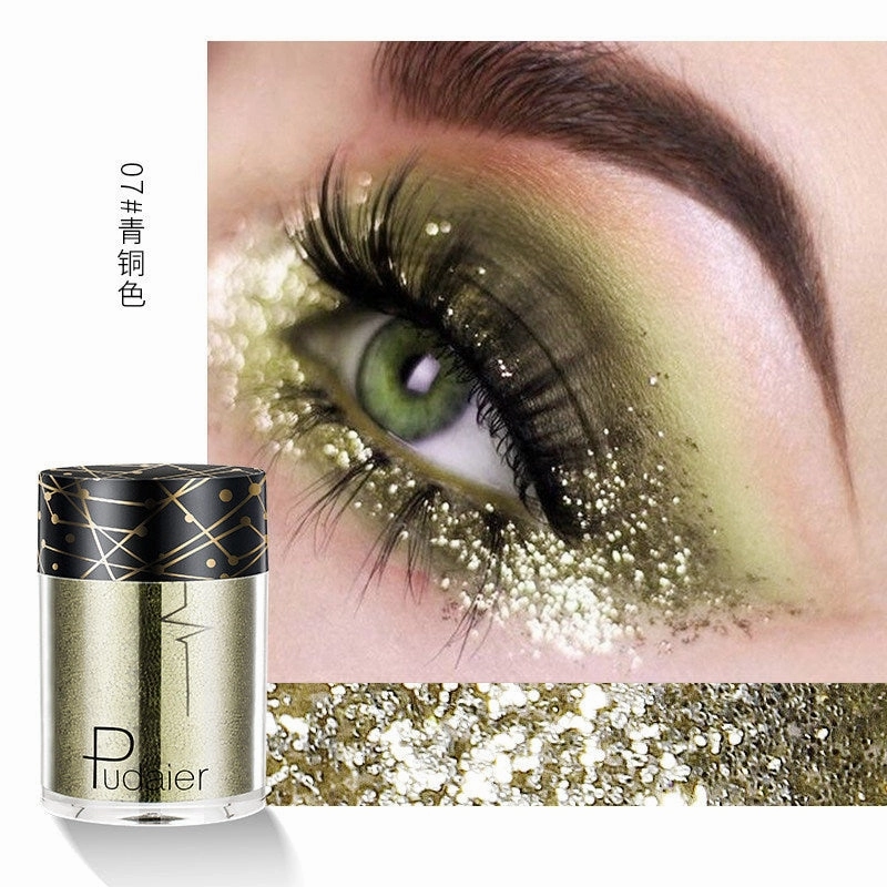 Beyprern 36 Colors Glitter Eyeshadow Waterproof Metallic Diamond Eyeshadow Palette Prismatic Powder Pigment Eye Makeup Cosmetic TSLM2