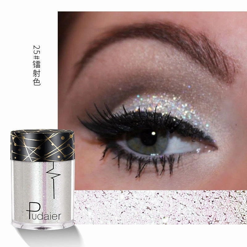 Beyprern 36 Colors Glitter Eyeshadow Waterproof Metallic Diamond Eyeshadow Palette Prismatic Powder Pigment Eye Makeup Cosmetic TSLM2
