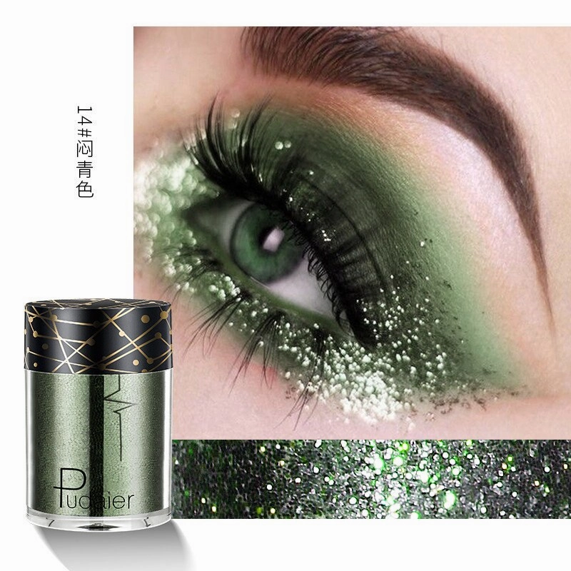 Beyprern 36 Colors Glitter Eyeshadow Waterproof Metallic Diamond Eyeshadow Palette Prismatic Powder Pigment Eye Makeup Cosmetic TSLM2