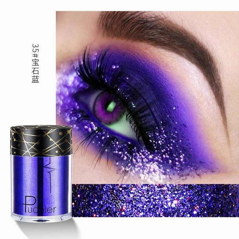 Beyprern 36 Colors Glitter Eyeshadow Waterproof Metallic Diamond Eyeshadow Palette Prismatic Powder Pigment Eye Makeup Cosmetic TSLM2
