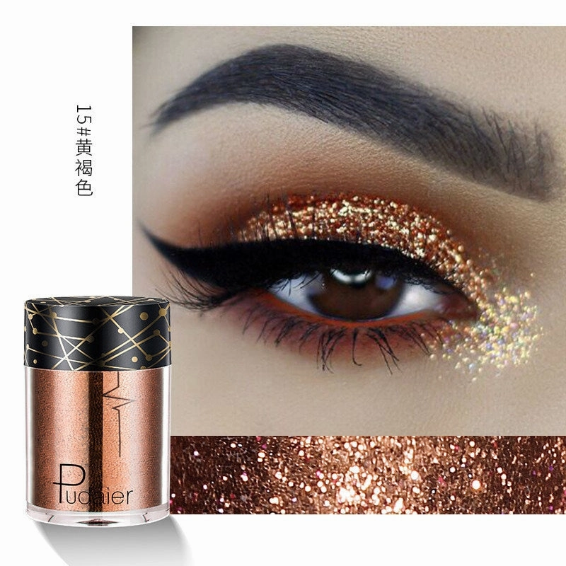 Beyprern 36 Colors Glitter Eyeshadow Waterproof Metallic Diamond Eyeshadow Palette Prismatic Powder Pigment Eye Makeup Cosmetic TSLM2