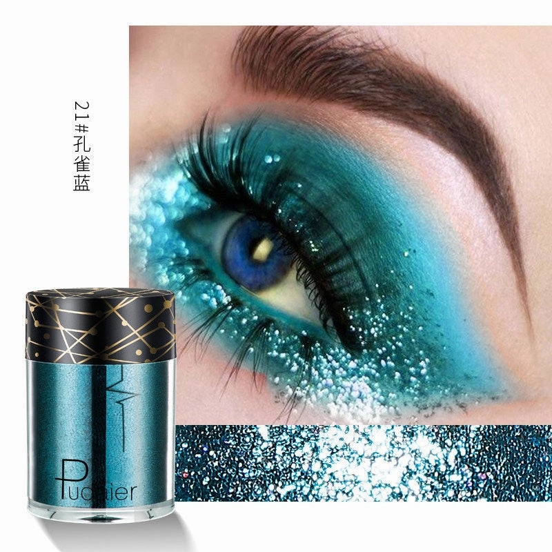 Beyprern 36 Colors Glitter Eyeshadow Waterproof Metallic Diamond Eyeshadow Palette Prismatic Powder Pigment Eye Makeup Cosmetic TSLM2