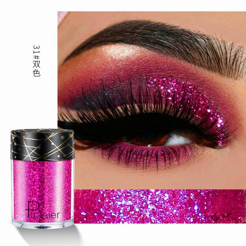 Beyprern 36 Colors Glitter Eyeshadow Waterproof Metallic Diamond Eyeshadow Palette Prismatic Powder Pigment Eye Makeup Cosmetic TSLM2