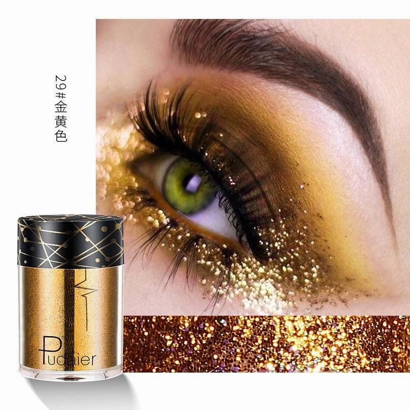 Beyprern 36 Colors Glitter Eyeshadow Waterproof Metallic Diamond Eyeshadow Palette Prismatic Powder Pigment Eye Makeup Cosmetic TSLM2