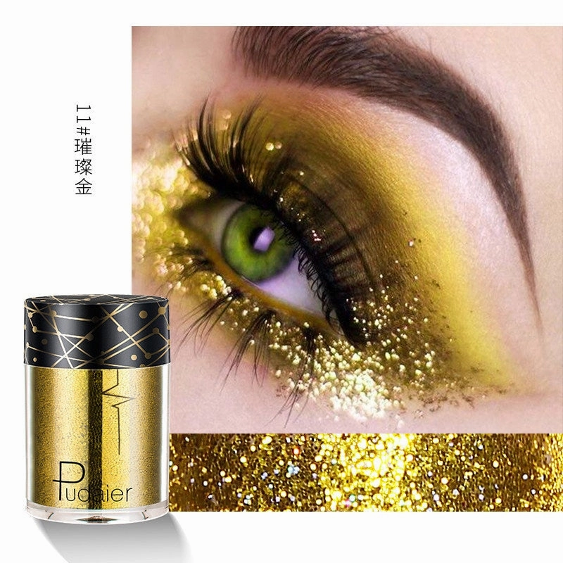 Beyprern 36 Colors Glitter Eyeshadow Waterproof Metallic Diamond Eyeshadow Palette Prismatic Powder Pigment Eye Makeup Cosmetic TSLM2