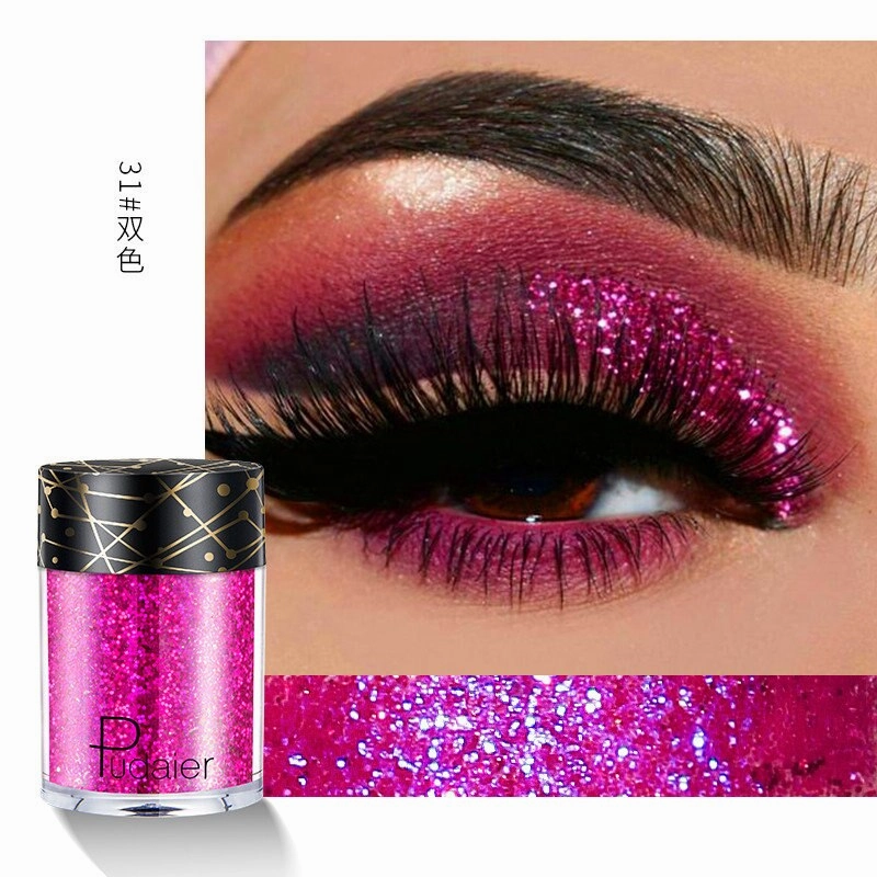 Beyprern 36 Colors Glitter Eyeshadow Waterproof Metallic Diamond Eyeshadow Palette Prismatic Powder Pigment Eye Makeup Cosmetic TSLM2