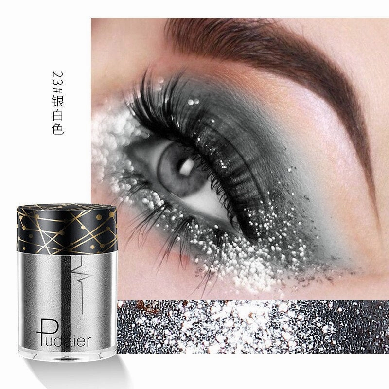 Beyprern 36 Colors Glitter Eyeshadow Waterproof Metallic Diamond Eyeshadow Palette Prismatic Powder Pigment Eye Makeup Cosmetic TSLM2