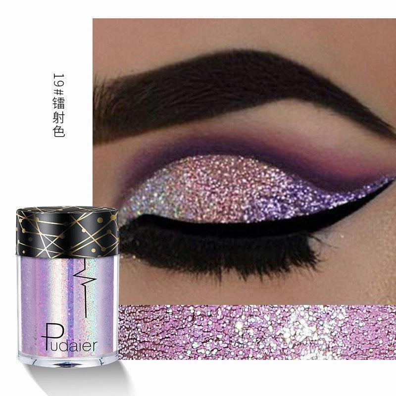 Beyprern 36 Colors Glitter Eyeshadow Waterproof Metallic Diamond Eyeshadow Palette Prismatic Powder Pigment Eye Makeup Cosmetic TSLM2