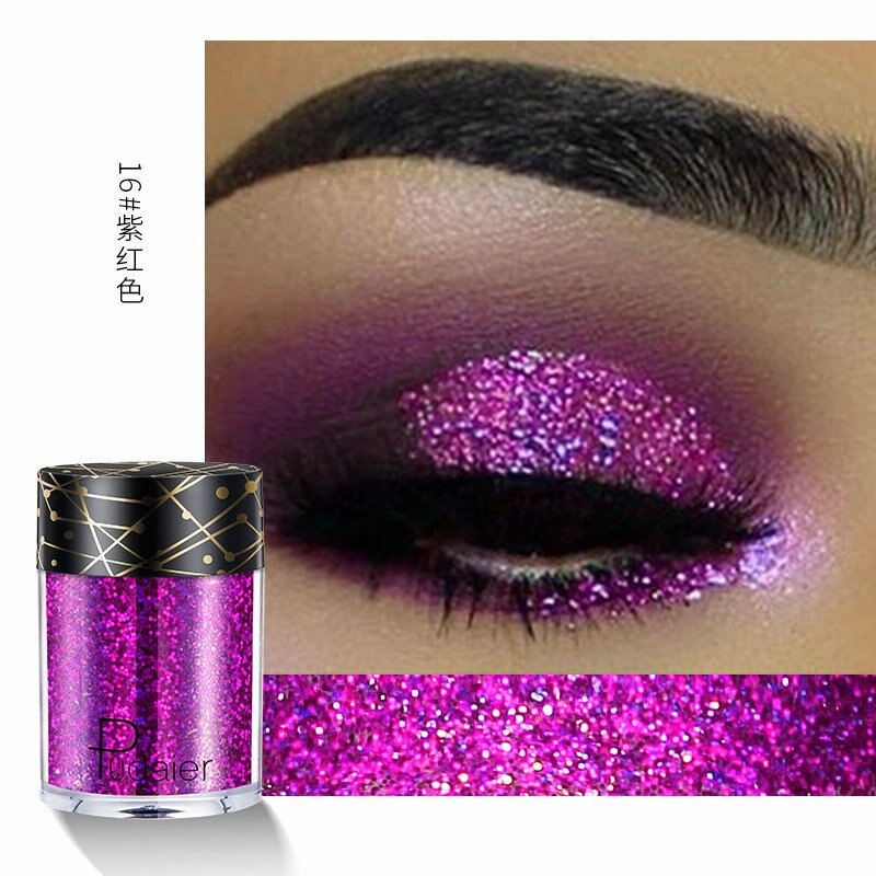 Beyprern 36 Colors Glitter Eyeshadow Waterproof Metallic Diamond Eyeshadow Palette Prismatic Powder Pigment Eye Makeup Cosmetic TSLM2