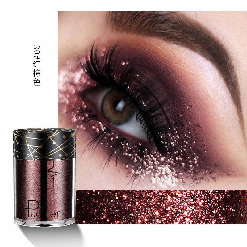 Beyprern 36 Colors Glitter Eyeshadow Waterproof Metallic Diamond Eyeshadow Palette Prismatic Powder Pigment Eye Makeup Cosmetic TSLM2