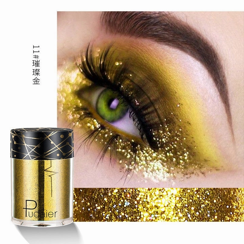 Beyprern 36 Colors Glitter Eyeshadow Waterproof Metallic Diamond Eyeshadow Palette Prismatic Powder Pigment Eye Makeup Cosmetic TSLM2