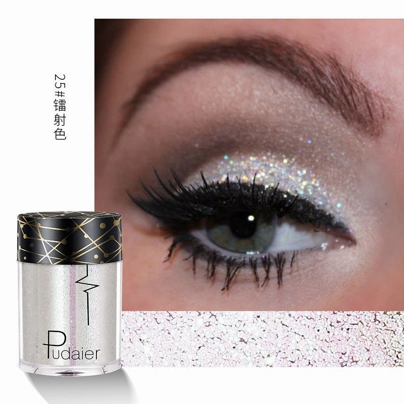 Beyprern 36 Colors Glitter Eyeshadow Waterproof Metallic Diamond Eyeshadow Palette Prismatic Powder Pigment Eye Makeup Cosmetic TSLM2