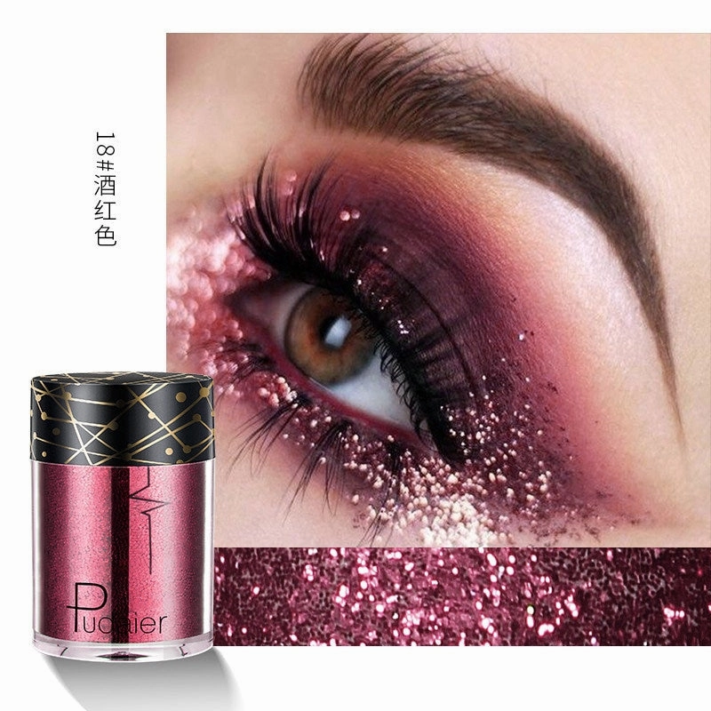 Beyprern 36 Colors Glitter Eyeshadow Waterproof Metallic Diamond Eyeshadow Palette Prismatic Powder Pigment Eye Makeup Cosmetic TSLM2