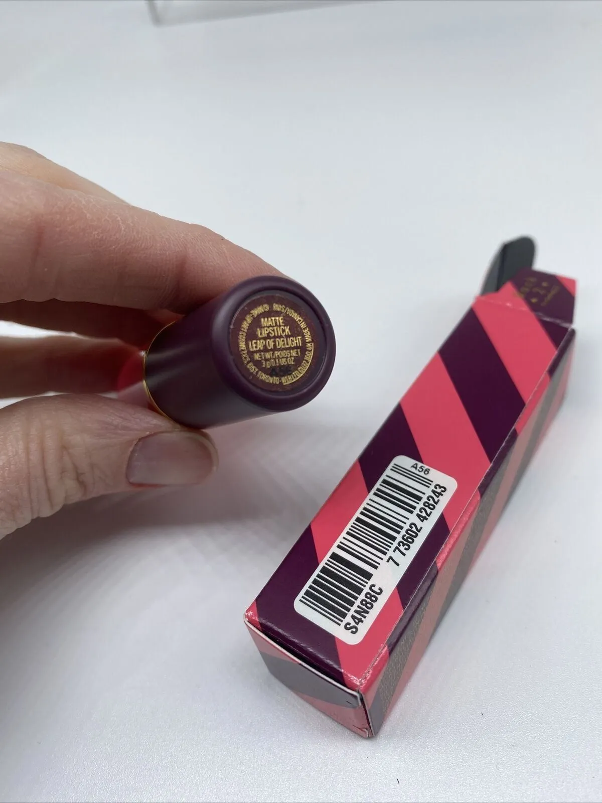 BNIB MAC LEAP OF DELIGHT Holiday Lipstick Nutcracker Sweet Matte Plum Purple