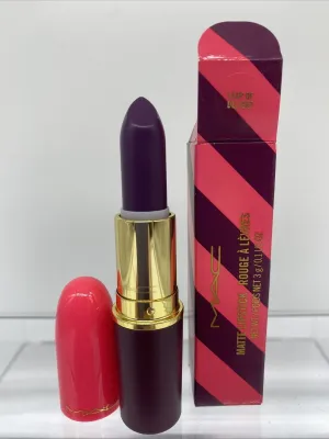 BNIB MAC LEAP OF DELIGHT Holiday Lipstick Nutcracker Sweet Matte Plum Purple
