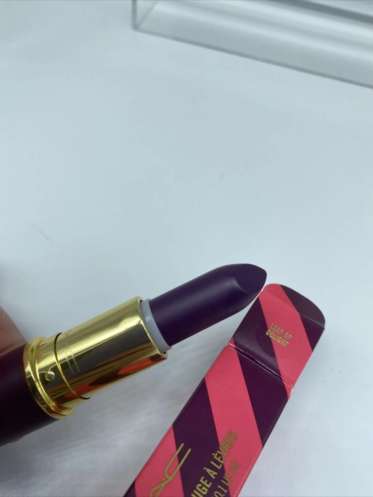 BNIB MAC LEAP OF DELIGHT Holiday Lipstick Nutcracker Sweet Matte Plum Purple