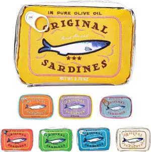 Canned Sardines Makeup Bag, Canned Sardines Style Toiletry Bag Cute Travel Bag Creative Cute Makeup Bag Aesthetic Toiletry Bag for Women