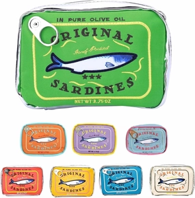 Canned Sardines Makeup Bag, Canned Sardines Style Toiletry Bag Cute Travel Bag Creative Cute Makeup Bag Aesthetic Toiletry Bag for Women