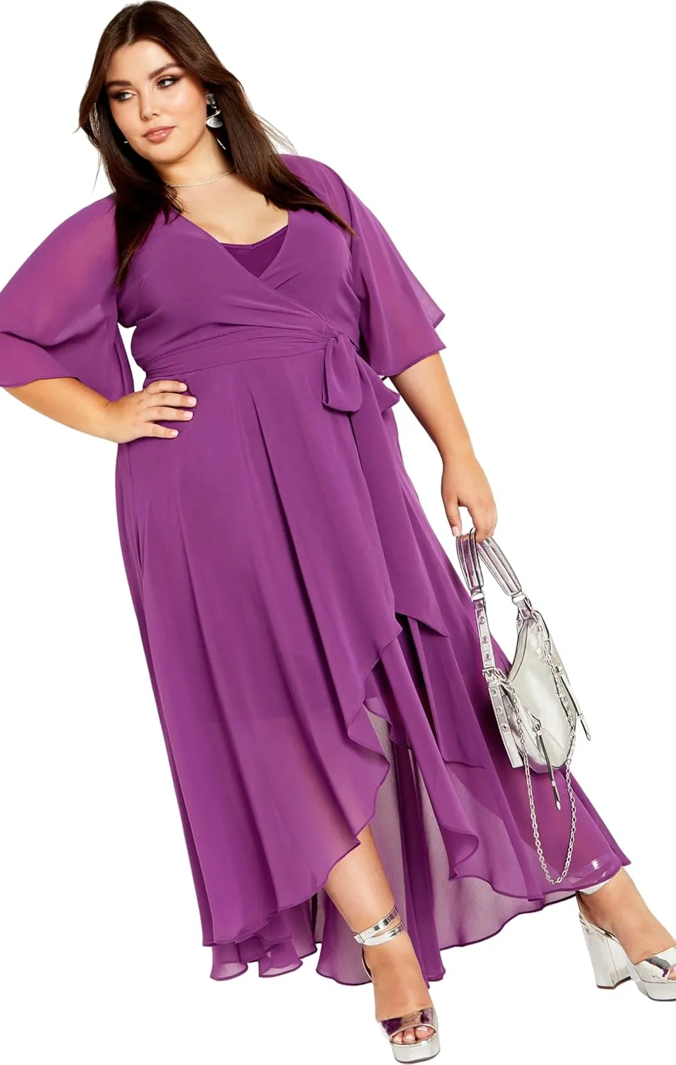 City Chic Women's Plus Size Dress - Enthrall Me Maxi