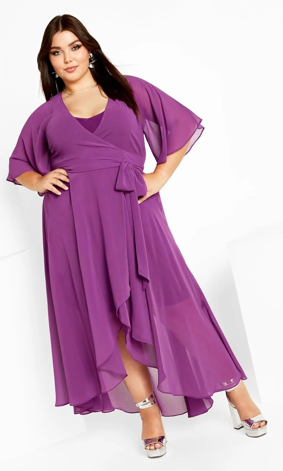 City Chic Women's Plus Size Dress - Enthrall Me Maxi
