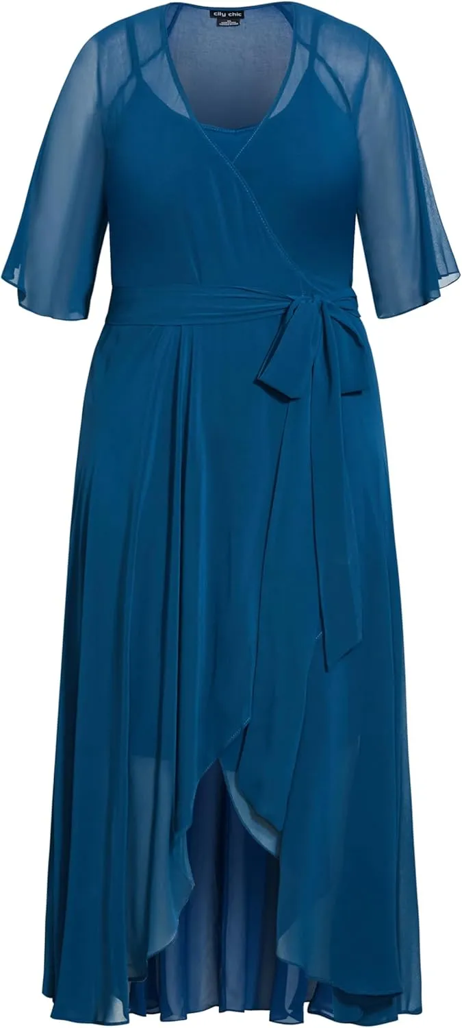 City Chic Women's Plus Size Dress - Enthrall Me Maxi