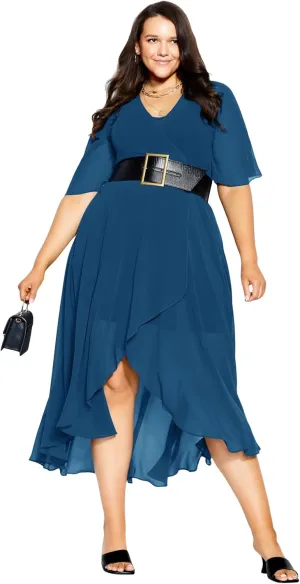 City Chic Women's Plus Size Dress - Enthrall Me Maxi