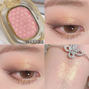 Dikalu Mochi Highlighter Eyeshadow – Soft, Shimmering Pearl Finish