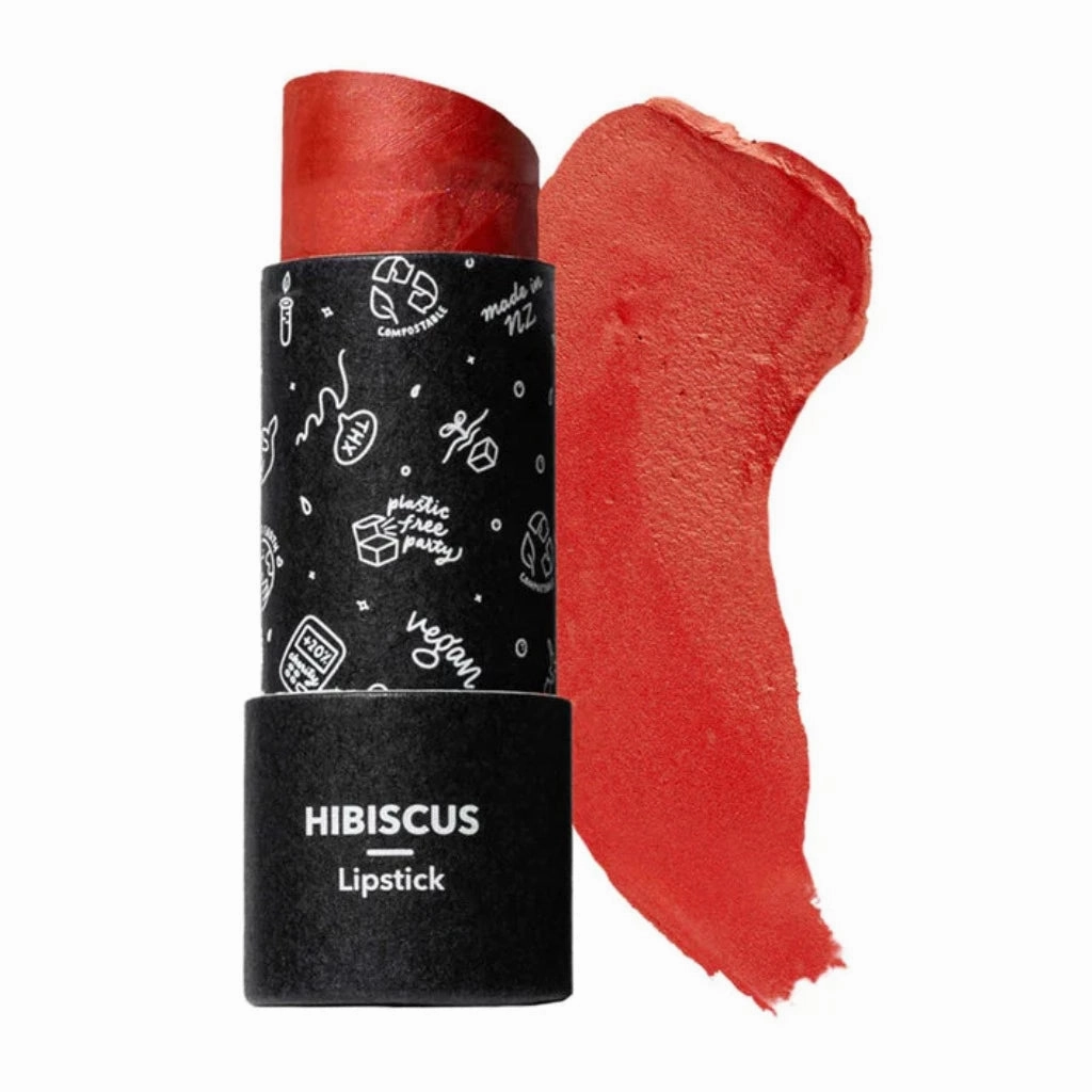 Ethique - Hibiscus Satin Matte Lipstick (Vibrant Coral) (8g)