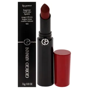 Giorgio Armani Lip Power Longwear Vivid Color Lipstick - 405 Sultan for Women - 0.11 oz Lipstick
