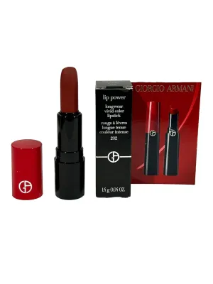 GIORGIO ARMANI Lipstick MINI (red) Lip Power Longwear Vivid Color GRAZIA # 202 (looks RED) - 1.4 g / 0.04 oz (MINI/SMALL/SAMPLE SIZE/TRAVEL SIZE) - 0725