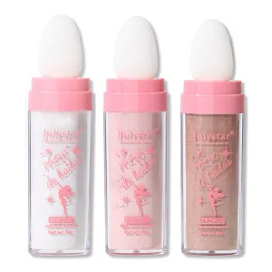 GL-Turelifes Hightlighter Stick Puff Fairy Highlight Powder Glitter Loose Brush Contouring Shimming for Eyes, Face, Body Tiktok Makeup (SetA), 0.32 Ounce (Pack of 1), 1, 0.3175